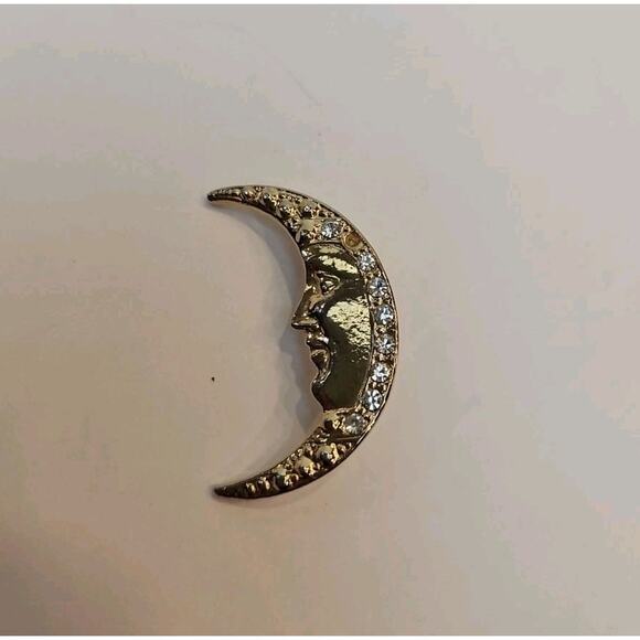 Lot Of Six Gold Tone Vintage Pin Brooches - Picture 12 of 16